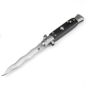 8,75 Zoll italienisches Stiletto Switch Kris Blade Fick Messer Schwarz,Stiletto knife